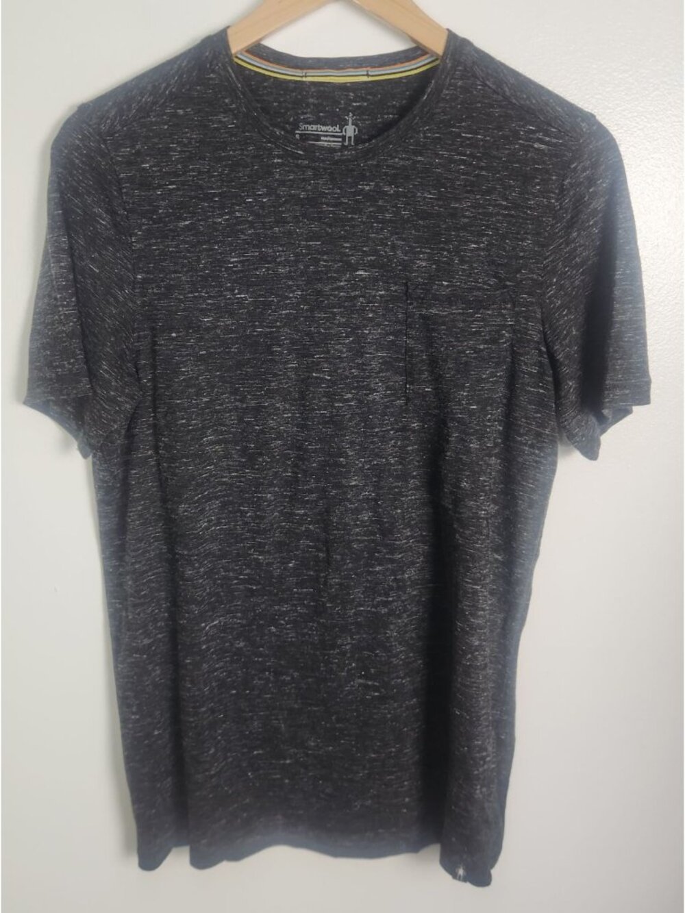 SmartWool Men's Sz. S Black/Grey Short Sleeve Pocket T-Shirt